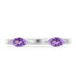 Silberring mit Rose De France Amethyst