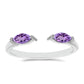 Silberring mit Rose De France Amethyst