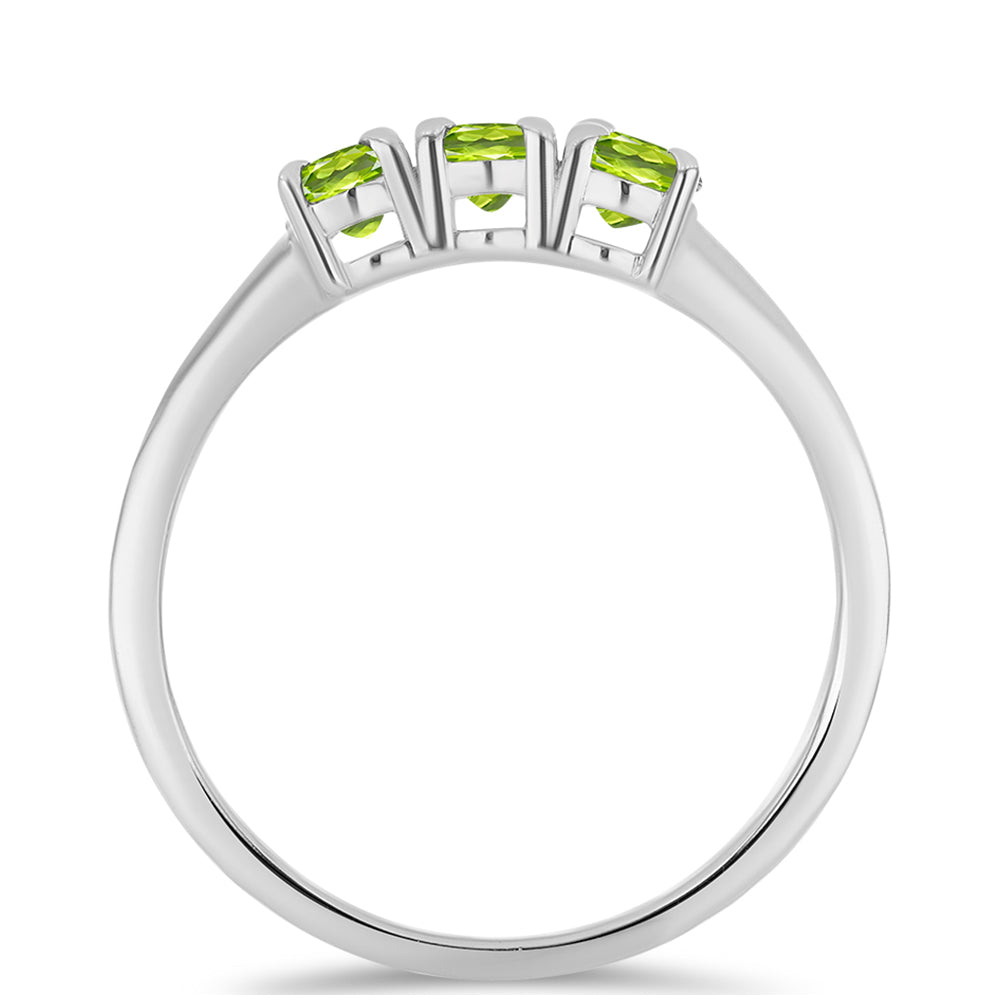 Silberring mit Peridot aus Changbai 3 
