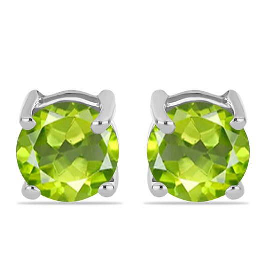 Silberohrringe mit Peridot aus Changbai