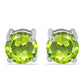 Silberohrringe mit Peridot aus Changbai