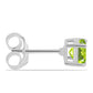 Silberohrringe mit Peridot aus Changbai