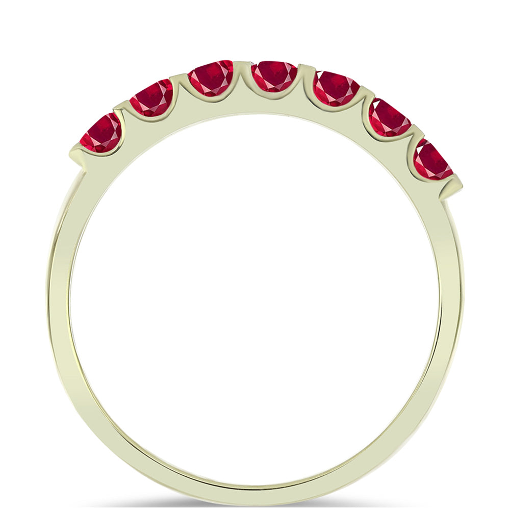 Goldplattierter Silberring mit Rubin aus Madagaskar 3 