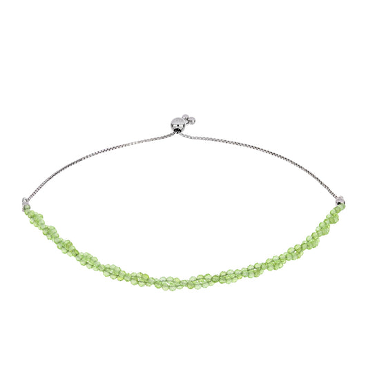 Silberarmband mit Peridot aus Changbai
