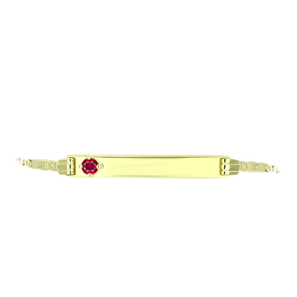 Goldplattiertes Silberarmband mit Rubin aus Madagaskar 2 