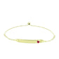 Goldplattiertes Silberarmband mit Rubin aus Madagaskar