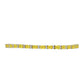 Goldplattiertes Silberarmband mit gelbem Rosebery Saphir und weißem Topas