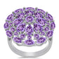 Silberring mit Rose De France Amethyst