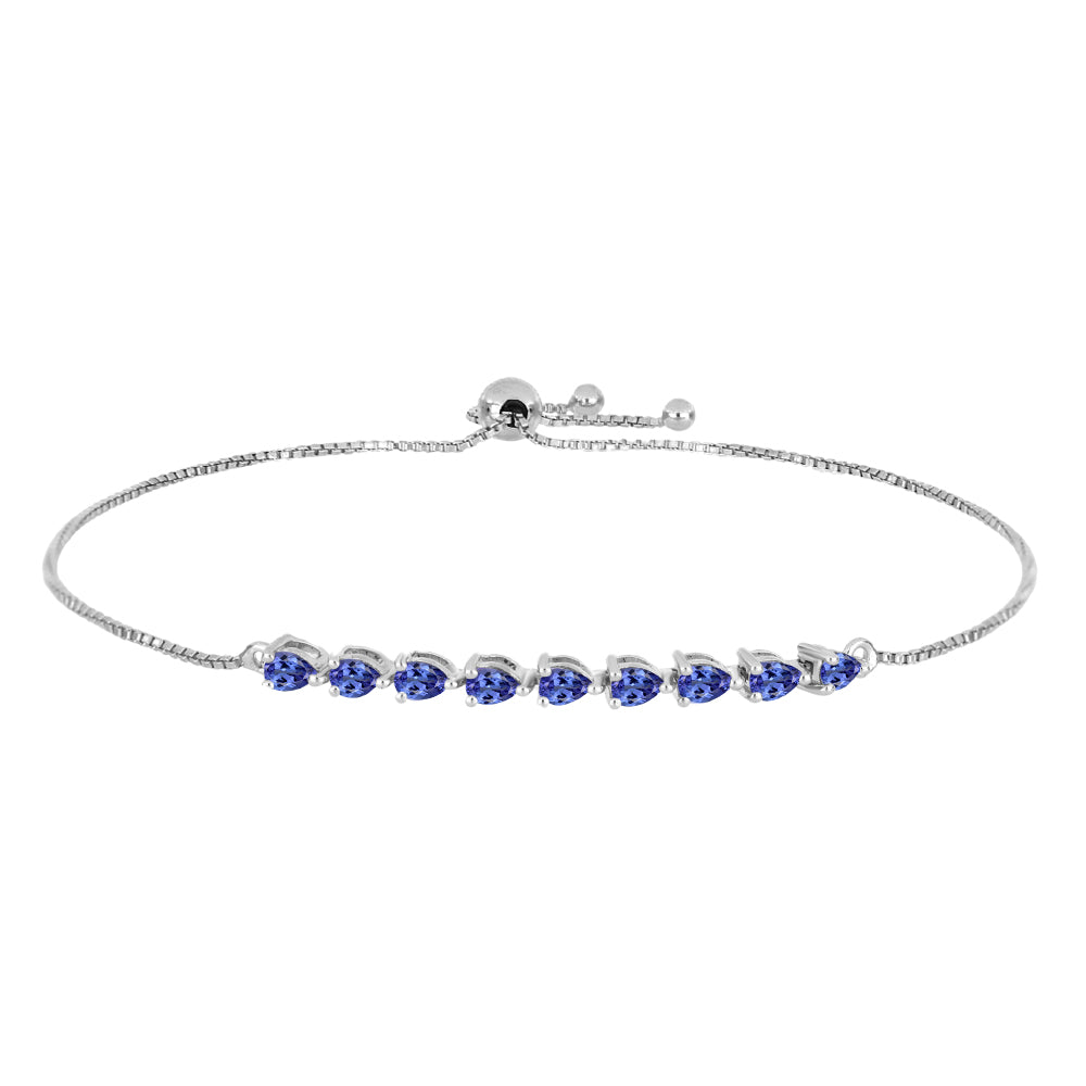 Silberarmband mit Tansanit 1 