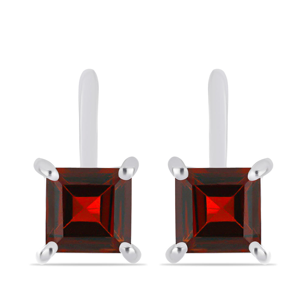 Silberohrringe mit Barton Granat 1 