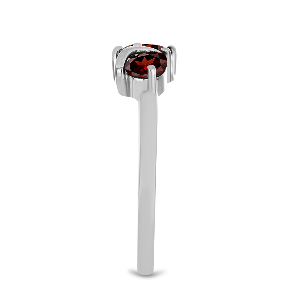 Silberring mit Barton Granat 4 