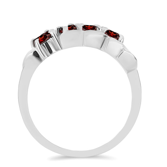 Silberring mit Barton Granat