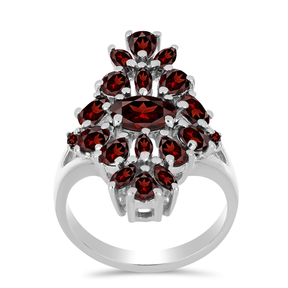 Silberring mit Barton Granat