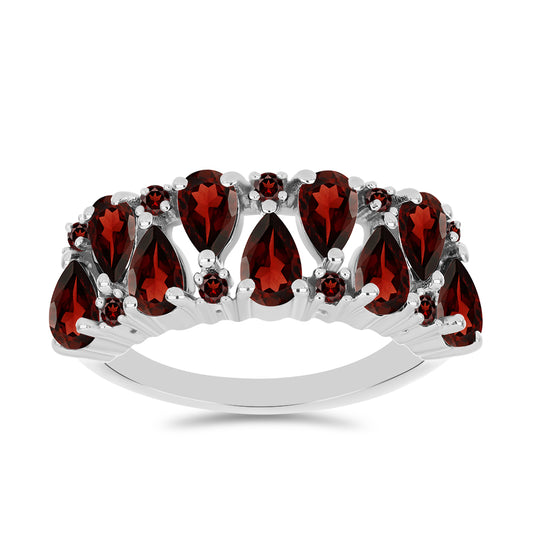 Silberring mit Barton Granat