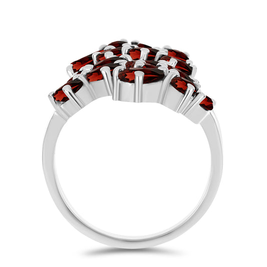 Silberring mit Barton Granat