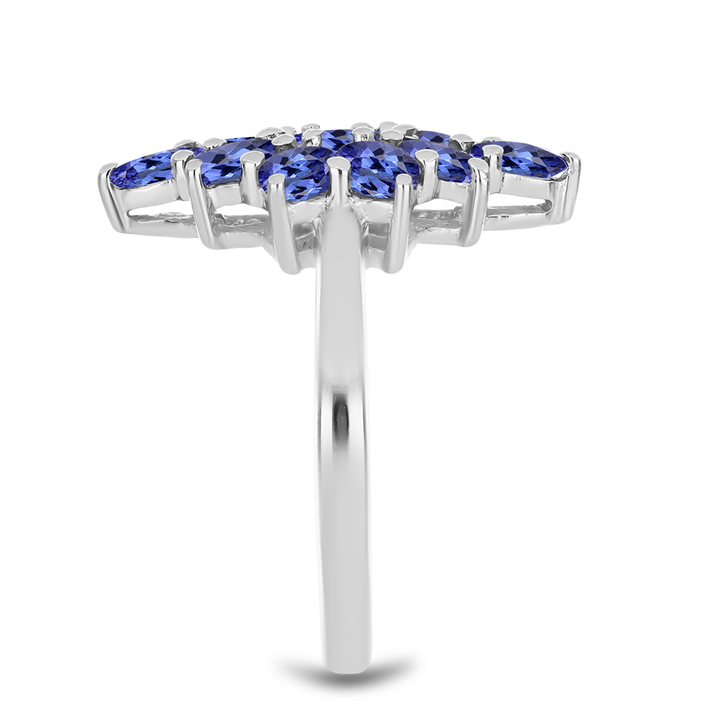 Silberring mit Tansanit 4 