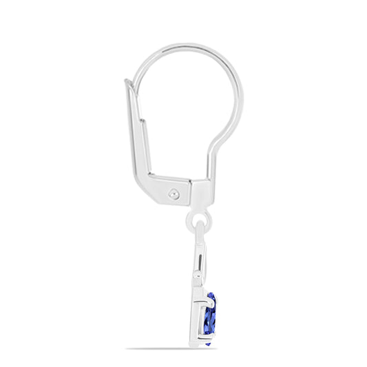 Silberohrringe mit Tansanit