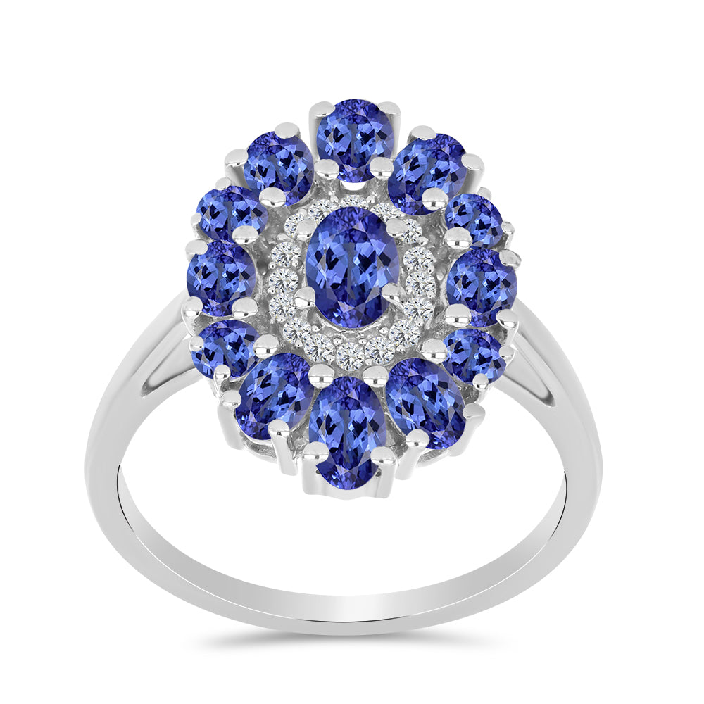 Silberring mit Tansanit 3 