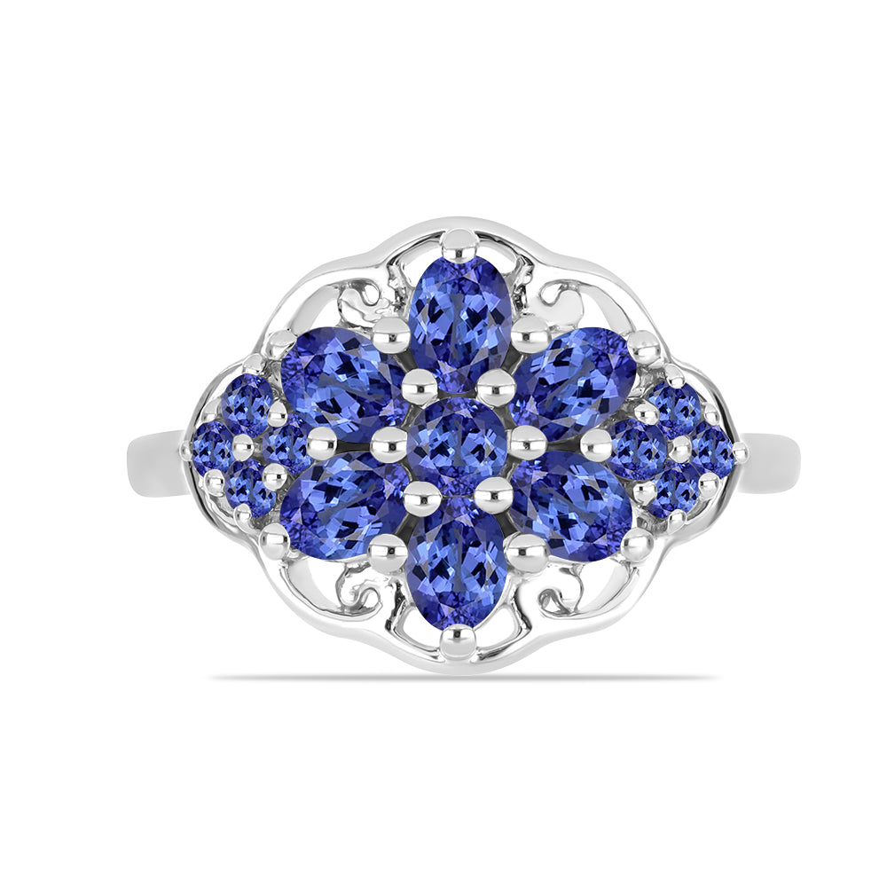 Silberring mit Tansanit 1 