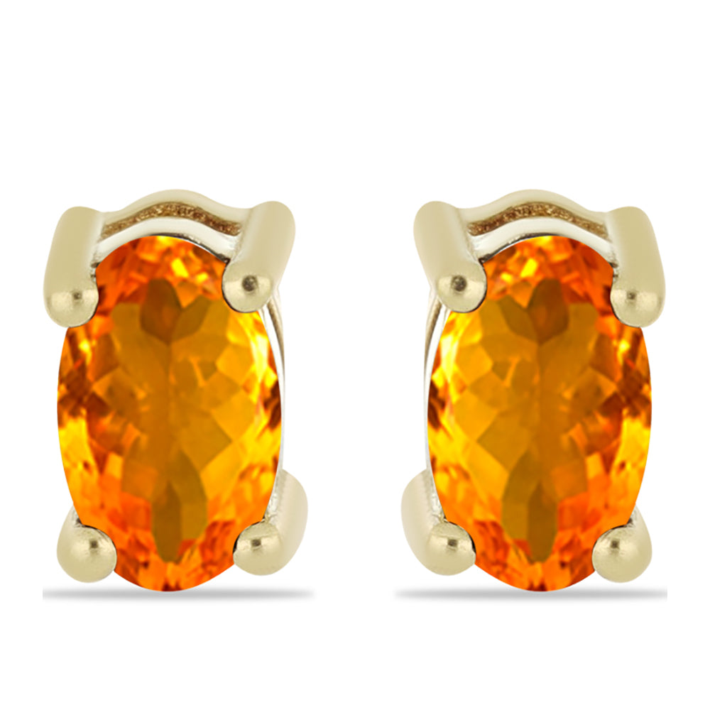 schmuckgarnitur aus Goldplattierte Silber mit Barton Granat und Zitrin aus dem Ural
