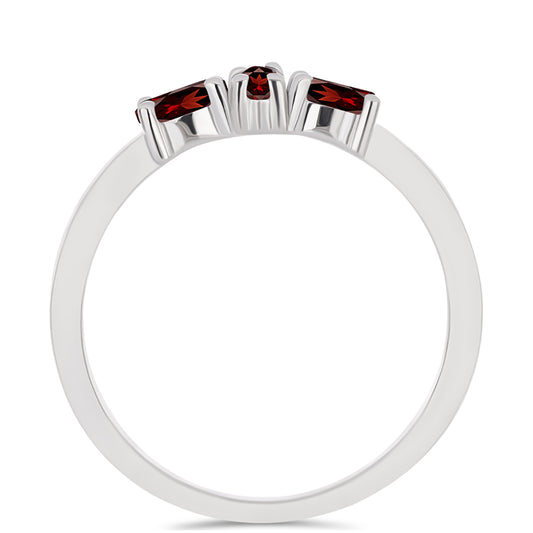 Silberring mit Barton Granat