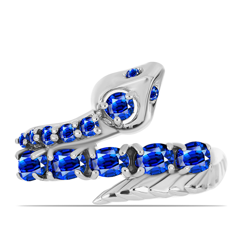 Silberring mit australischem blauem Saphir 1 