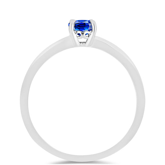 Silberring mit australischem blauem Saphir