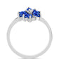Silberring mit australischem blauem Saphir