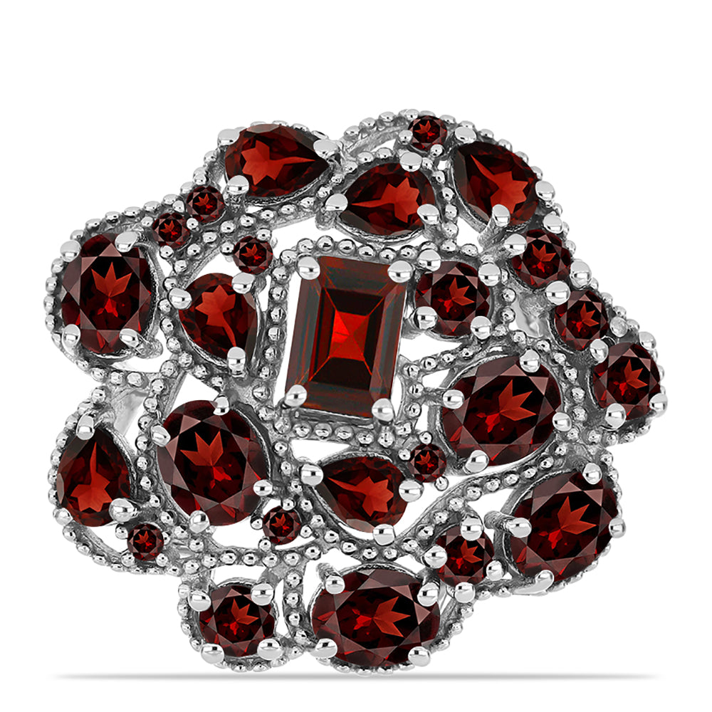 Silberring mit Barton Granat 1 