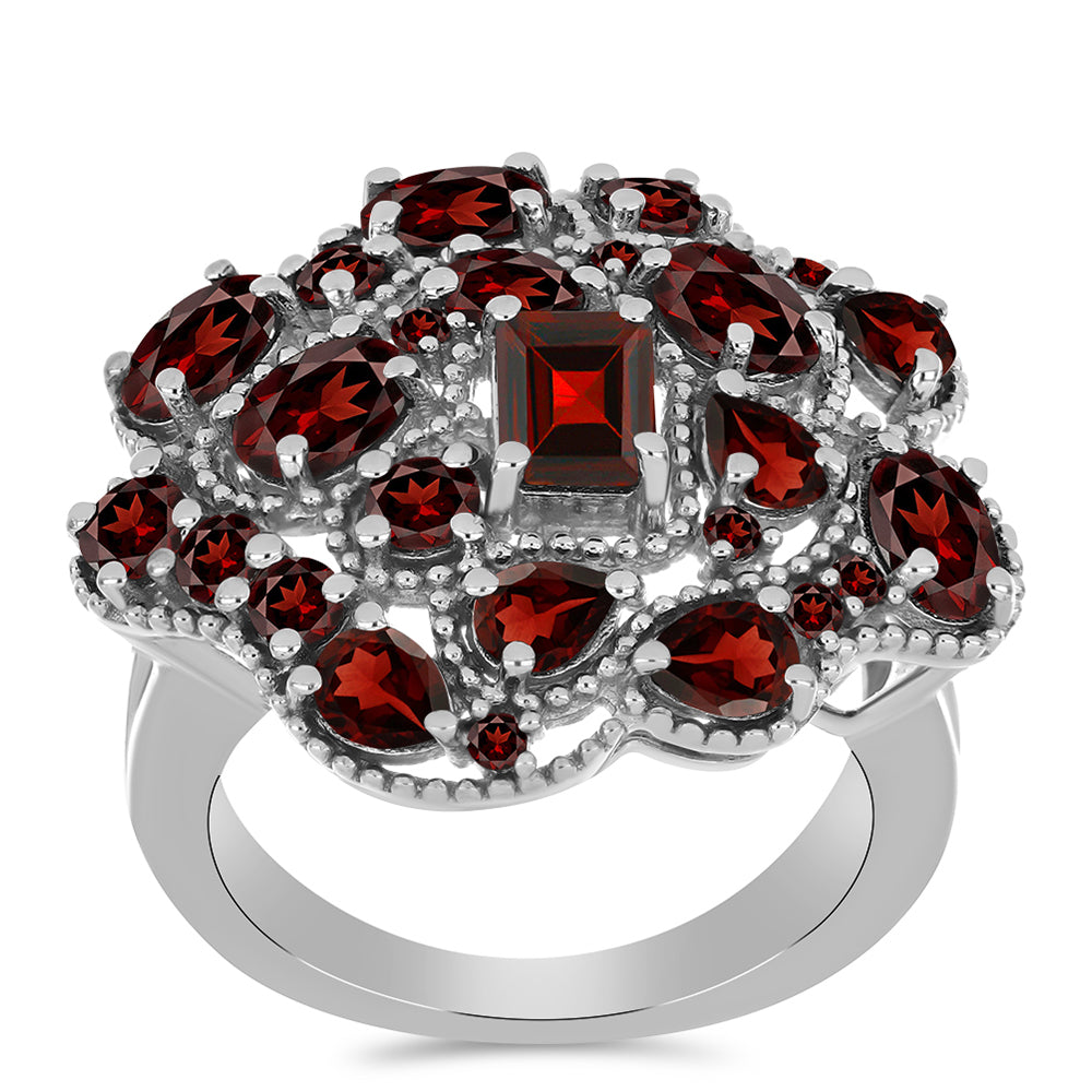 Silberring mit Barton Granat