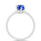 Silberring mit australischem blauem Saphir