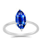Silberring mit australischem blauem Saphir