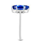 Silberring mit australischem blauem Saphir