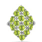 Silberring mit Peridot aus Changbai