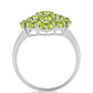 Silberring mit Peridot aus Changbai