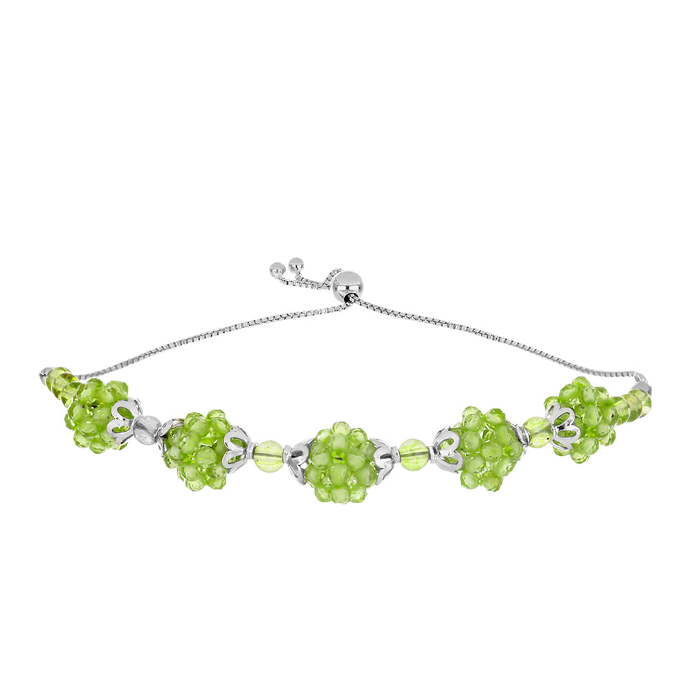 Silberarmband mit Peridot aus Changbai 1 