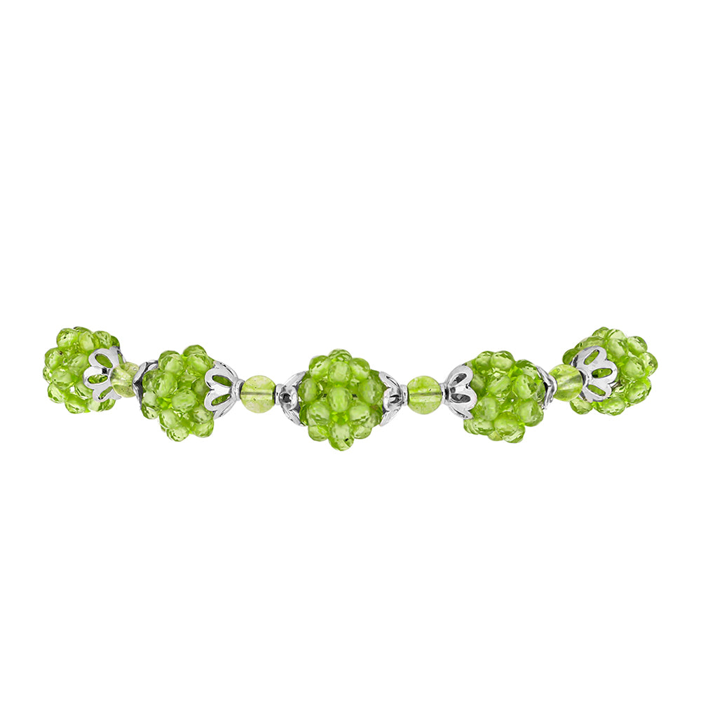 Silberarmband mit Peridot aus Changbai 2 