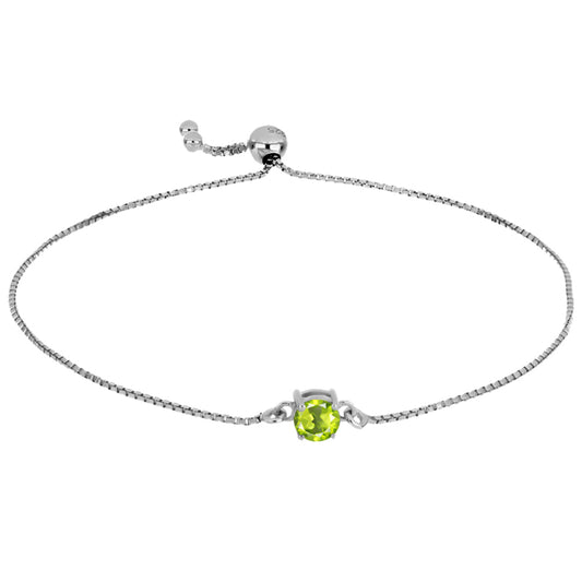 Silberarmband mit Peridot aus Changbai