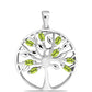 Silberanhänger mit Peridot aus Changbai