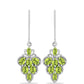 Silberohrringe mit Peridot aus Changbai
