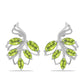 Silberohrringe mit Peridot aus Changbai