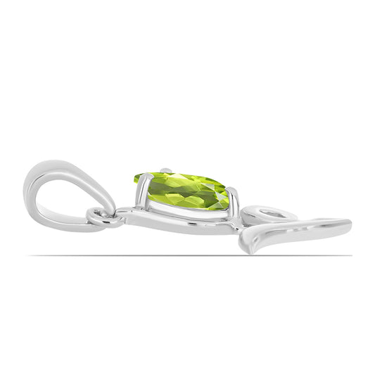 Silberanhänger mit Peridot aus Changbai