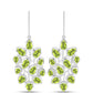 Silberohrringe mit Peridot aus Changbai