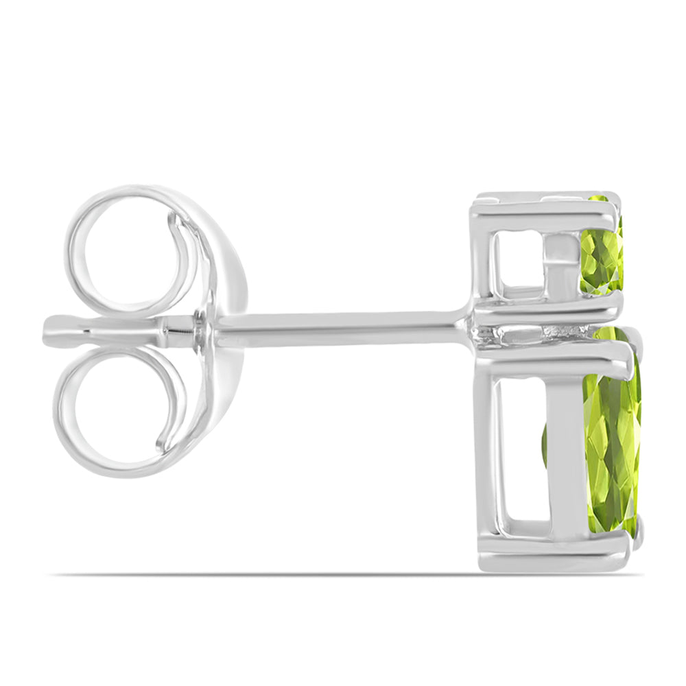Silberohrringe mit Peridot aus Changbai
