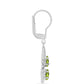Silberohrringe mit Peridot aus Changbai