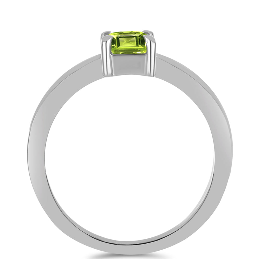 Silberring mit Peridot aus Changbai 2 