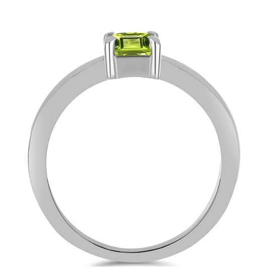 Silberring mit Peridot aus Changbai