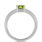 Silberring mit Peridot aus Changbai