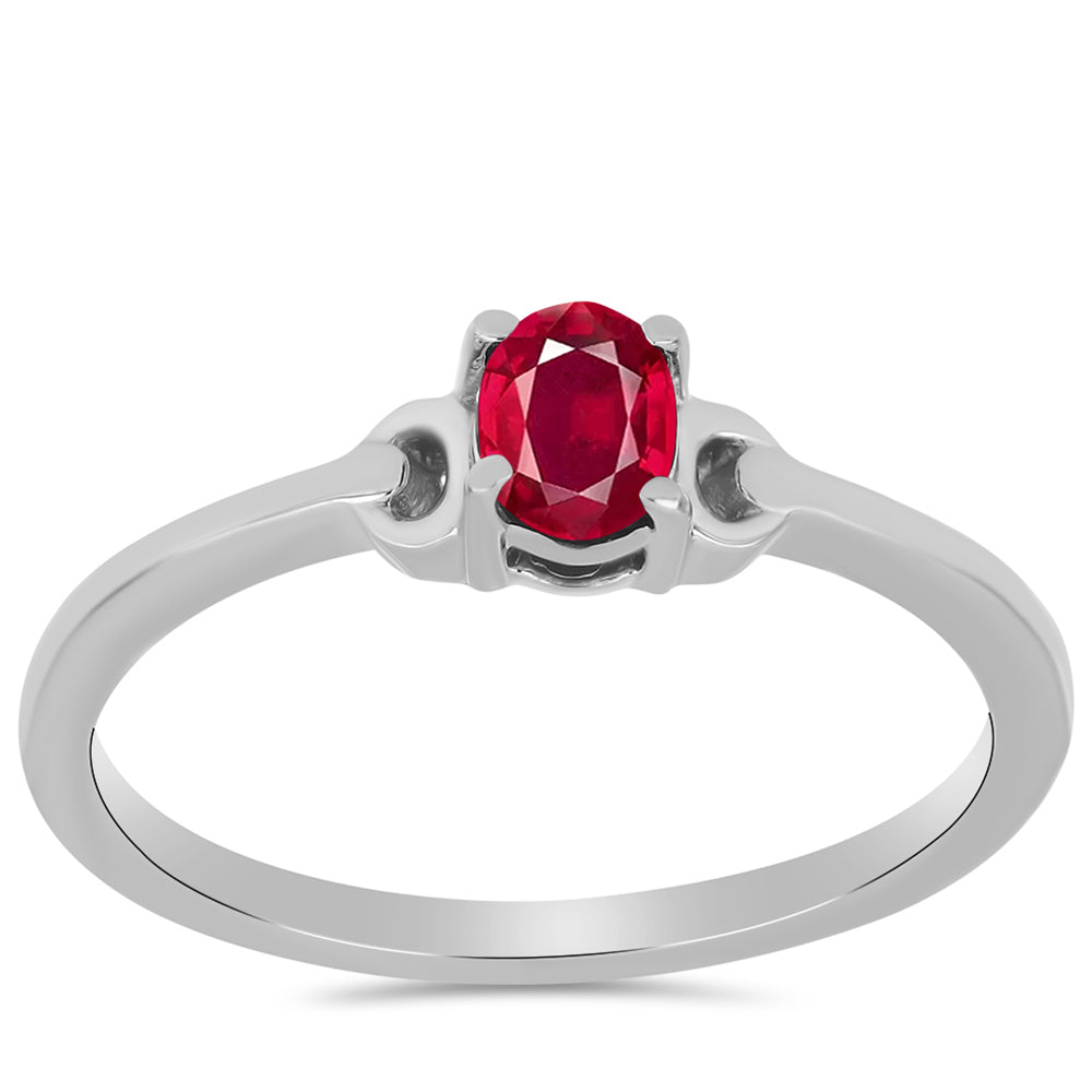 Silberring mit Rubin aus Madagaskar 3 