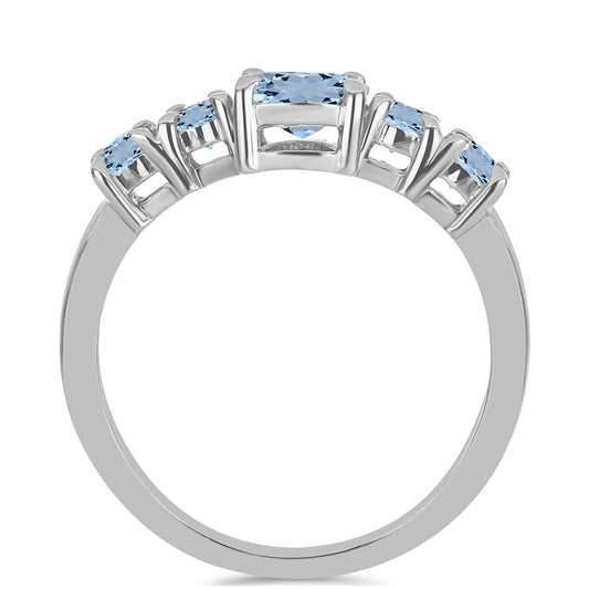 Silberring mit Aquamarin aus Embu County